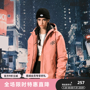 户外夹克加厚外套情侣棉衣 SUAMOMENT抓痕连帽棉服休闲宽松秋冬季