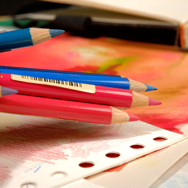 德国进口faber-castell辉柏嘉油性彩铅绿铁盒艺术家彩色铅笔单支