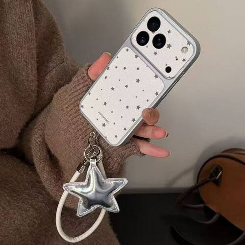 适用opporeno15手机壳reno16pro新款reno14/13/12/11/10仿原小羊皮reno9pro全包reno8防摔7se女ins风波点星星