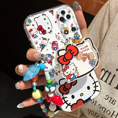 适用鼎桥P50手机壳TDTechP50保护套AVA一PA00华为TD智选Tech新款可爱TDP超薄透明全包防摔AVAPA女生kt猫支架