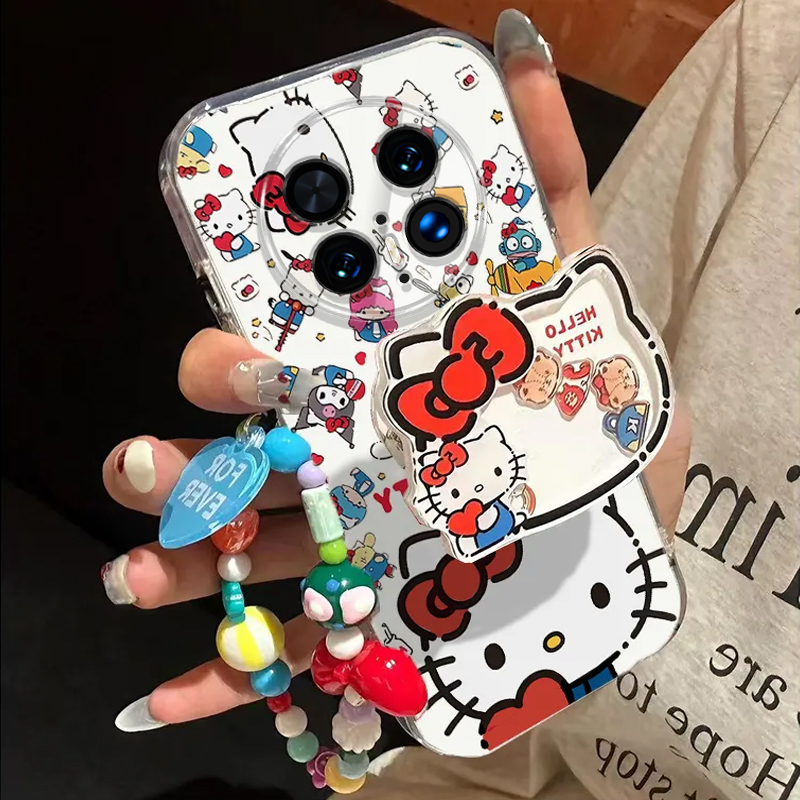 华为Mate70Pro手机壳MT70保护M70套Mete新款十+可爱Meta魅特MatePro美特超薄透明全包Met防摔Por女生kt猫支架