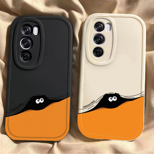 适用OPPOReno12手机壳Reno12Pro5G套OPPO新款OPPORone125G煤球硅胶OPP0PP0PPO全包防摔Reon/Rone男女OPPOReon