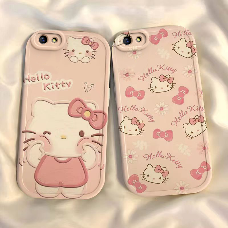 适用于OPPOR9S手机壳可爱卡通hellokitty凯蒂猫女学生新款网红硅胶软壳防摔全包镜头高级高颜值网红保护套 3C数码配件 手机保护套/壳 原图主图