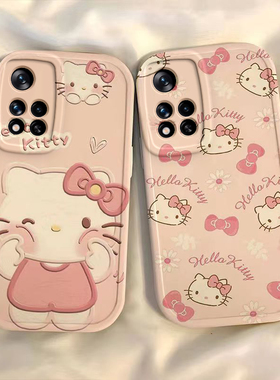 适用于红米note11Pro手机壳note11tpro全新硅胶软壳note11凯蒂猫11pro防摔note11pro卡通11pro女款nt11保护套