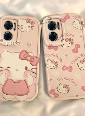 适用于红米note11E 5G手机壳Redmi可爱卡通hellokitty凯蒂猫女学生新款简约硅胶软壳防摔全包镜头网红保护套