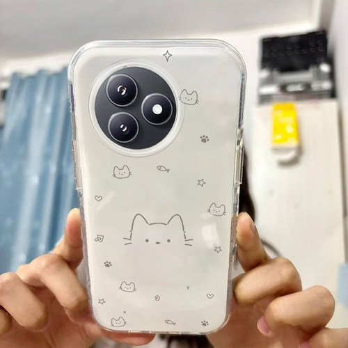 适用于红米K80至尊版手机壳新款小猫头25060RK16C保护套日韩高级感ins风卡通女可爱imd硅胶软壳全包个性外壳