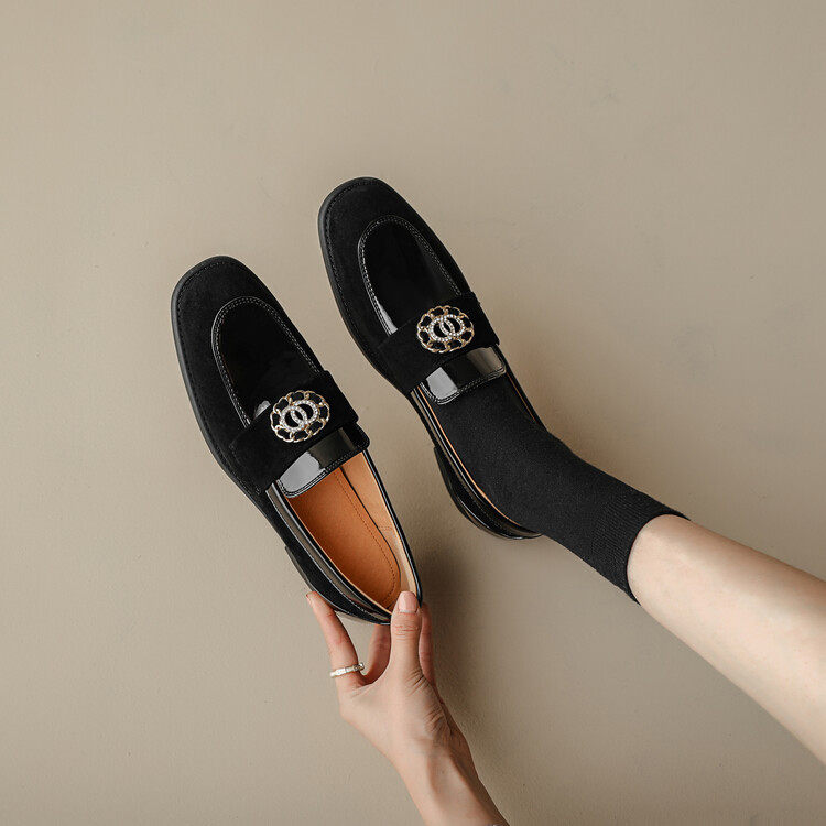 2023新款复古金扣一脚蹬乐福鞋女平底单鞋舒适百搭韩版休闲,户外/登山/野营/旅行用品,登山鞋/徒步鞋,淘宝优惠券,粉丝福利购,淘宝优惠卷