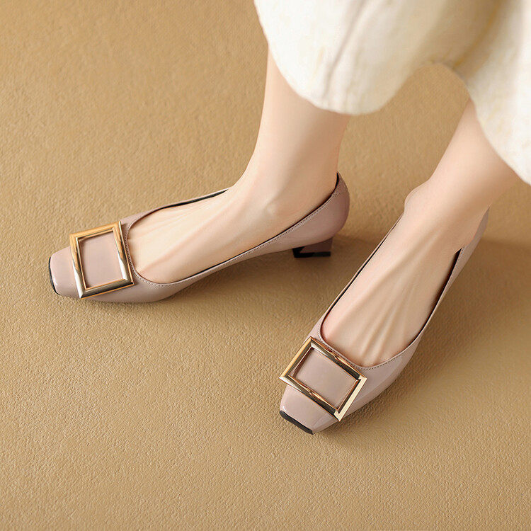 法式2024春秋新款方头粗跟漆皮浅口方扣高跟鞋真皮百搭气质单鞋女,户外/登山/野营/旅行用品,登山鞋/徒步鞋,淘宝优惠券,粉丝福利购,淘宝优惠卷