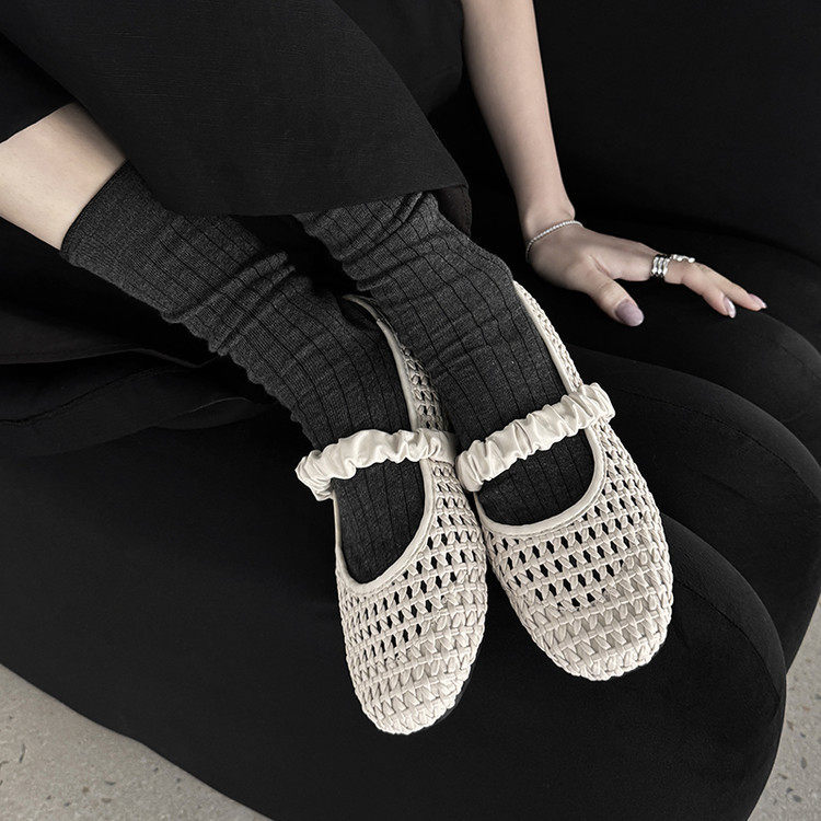 法式透气时尚浅口单鞋女2025春夏季新款渔网女鞋平底玛丽珍晚晚鞋,户外/登山/野营/旅行用品,登山鞋/徒步鞋,淘宝优惠券,粉丝福利购,淘宝优惠卷