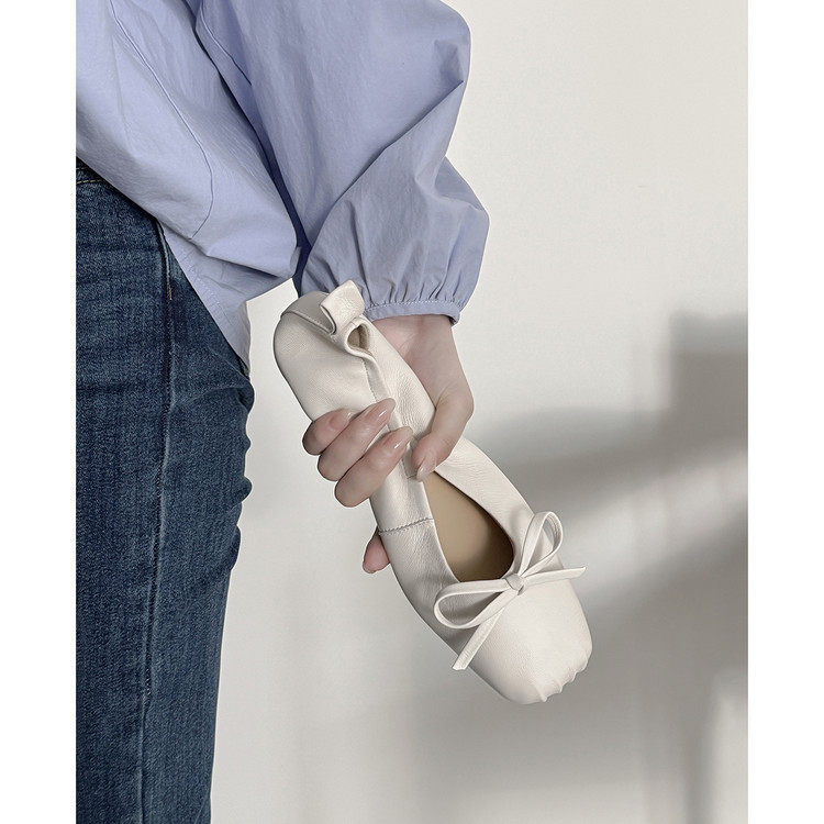 软面羊皮方头蝴蝶结平底单鞋女鞋2025秋季新款法式浅口舒适奶奶鞋,户外/登山/野营/旅行用品,登山鞋/徒步鞋,淘宝优惠券,粉丝福利购,淘宝优惠卷