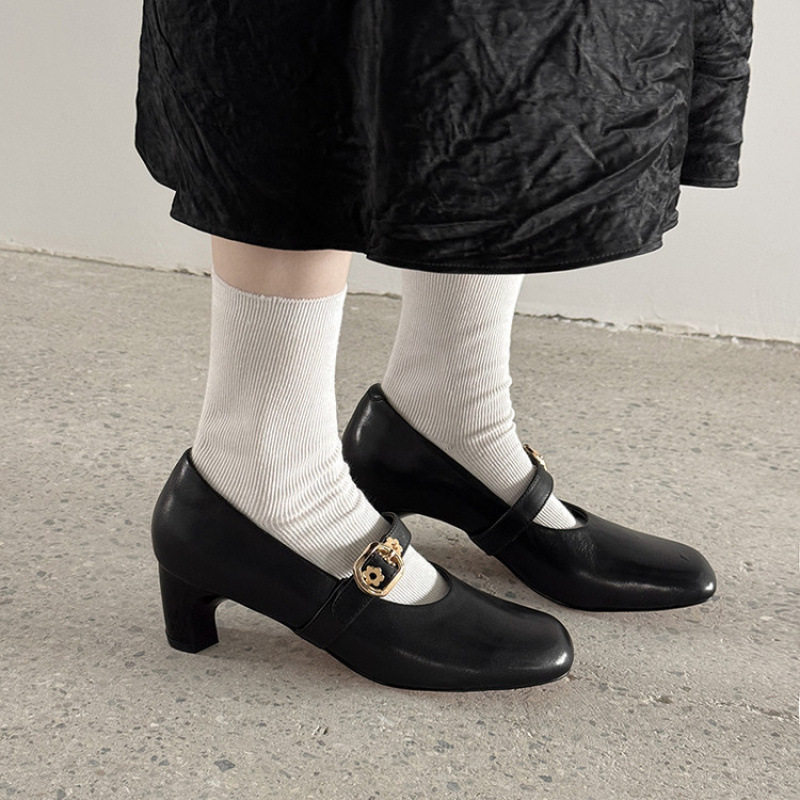 2025新款复古芭蕾舞鞋法式方头时尚玛丽珍鞋女低跟英伦风小皮,流行男鞋,马丁靴,淘宝优惠券,粉丝福利购,淘宝优惠卷