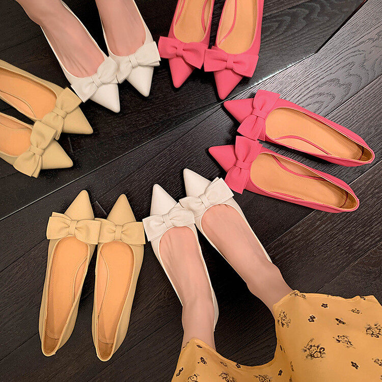 蝴蝶结仙女单鞋~美丽自信~ins风尖头猫跟时装鞋~新款,流行男鞋,马丁靴,淘宝优惠券,粉丝福利购,淘宝优惠卷