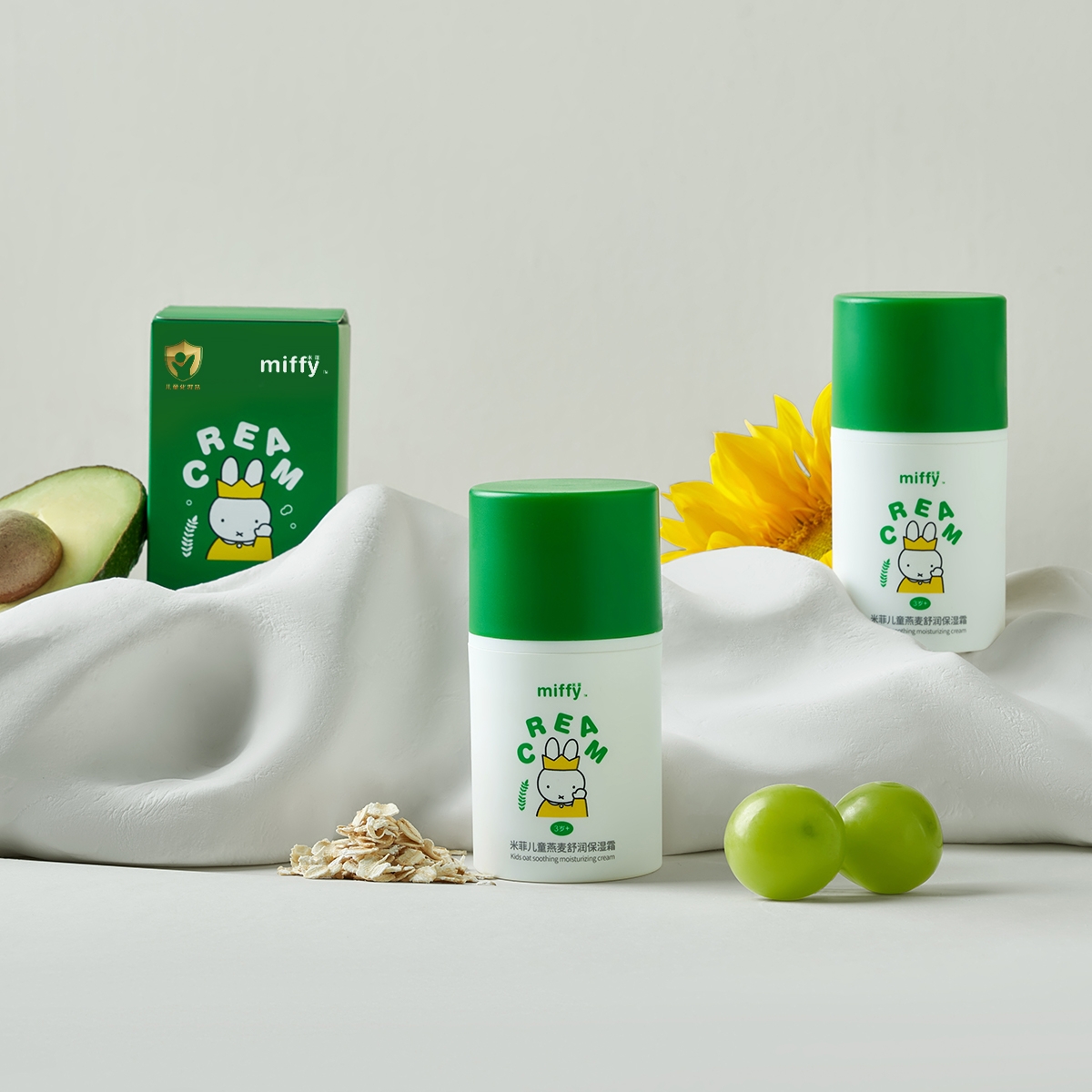 米菲儿童燕麦舒润保湿霜