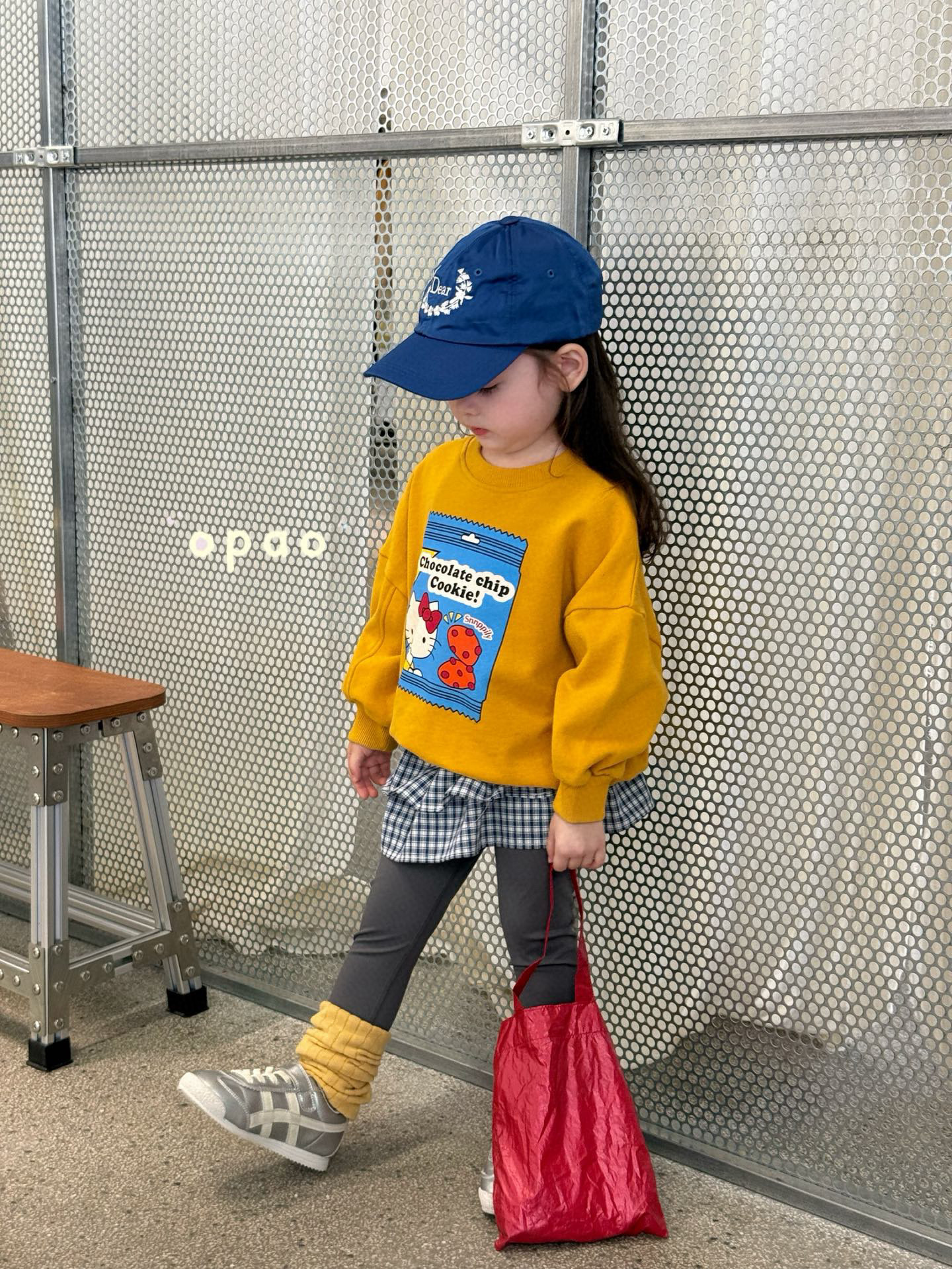 小树家2025新款女童韩版卡通印花套头卫衣T恤儿童瑜伽裤打底裤