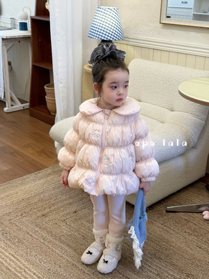 小树家2025秋冬新款韩版淑女乖巧卡通棉服外套opolala