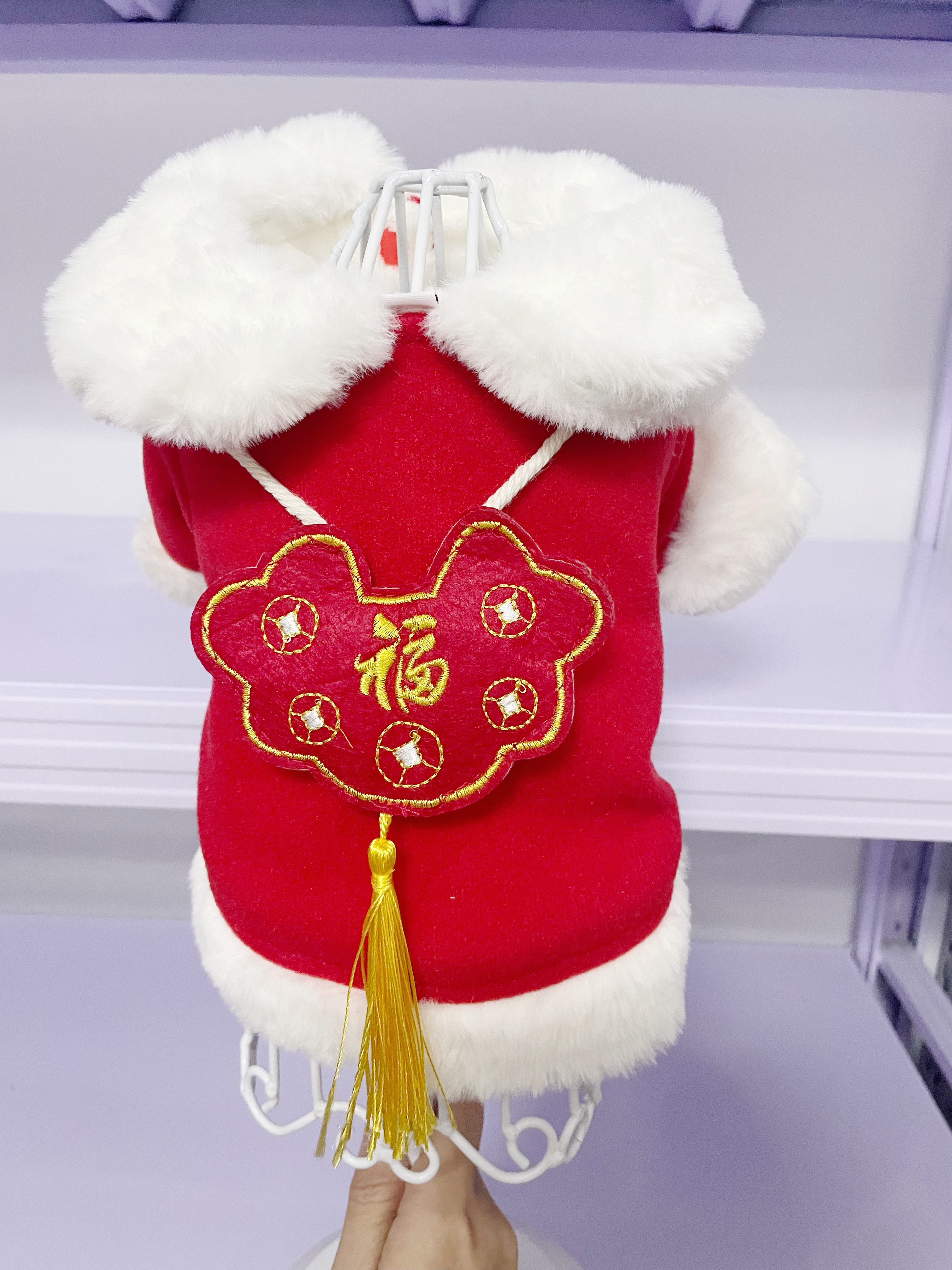 宠物衣服狗狗衣服秋冬装泰迪比熊博美小型犬猫咪衣服新年装