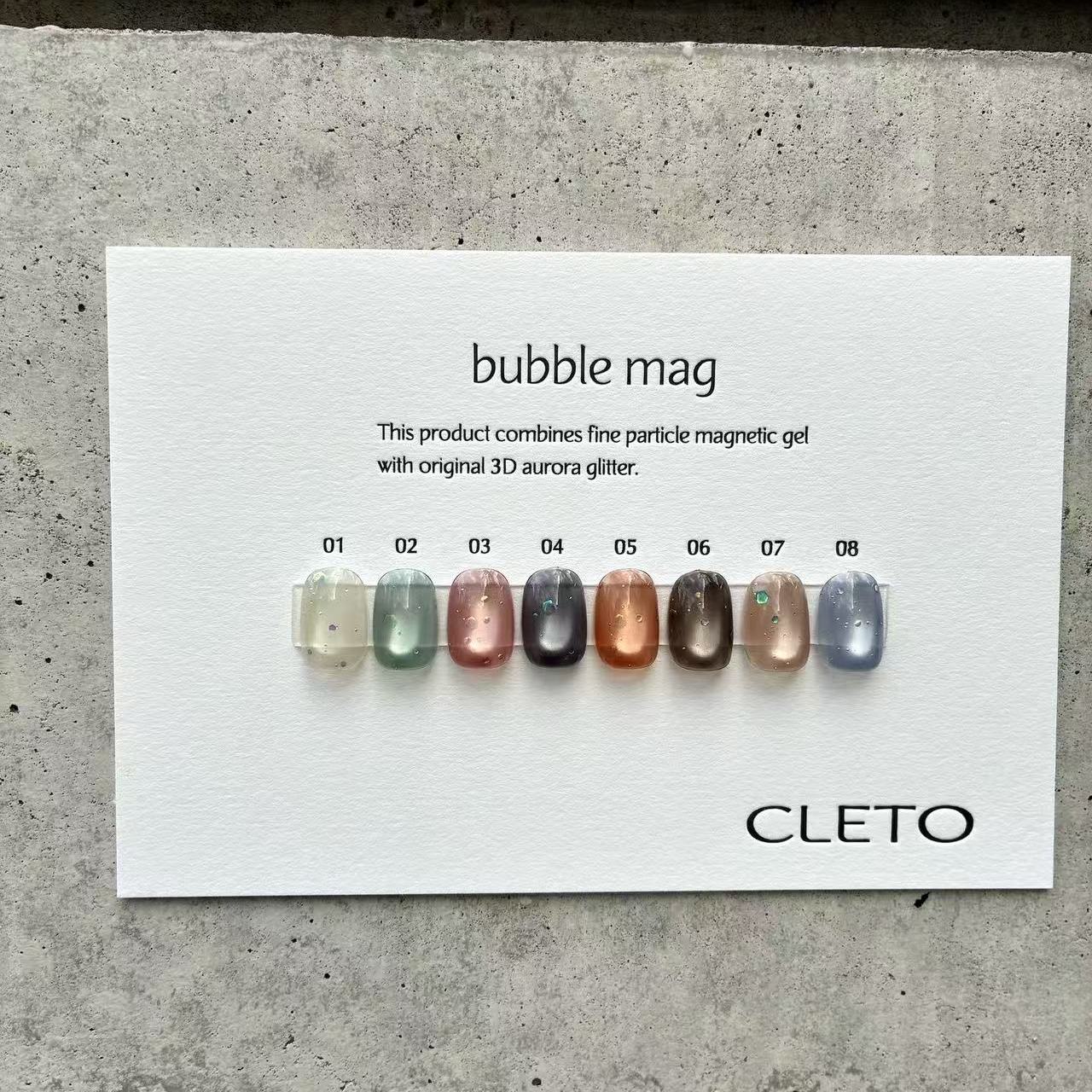 2025 日本进口 CLETO bubble Mag系列 泡泡猫眼胶 甲油胶
