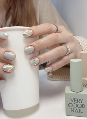 韩国高端very good nail甲油胶美甲薄荷新款灰色显白光疗DB7