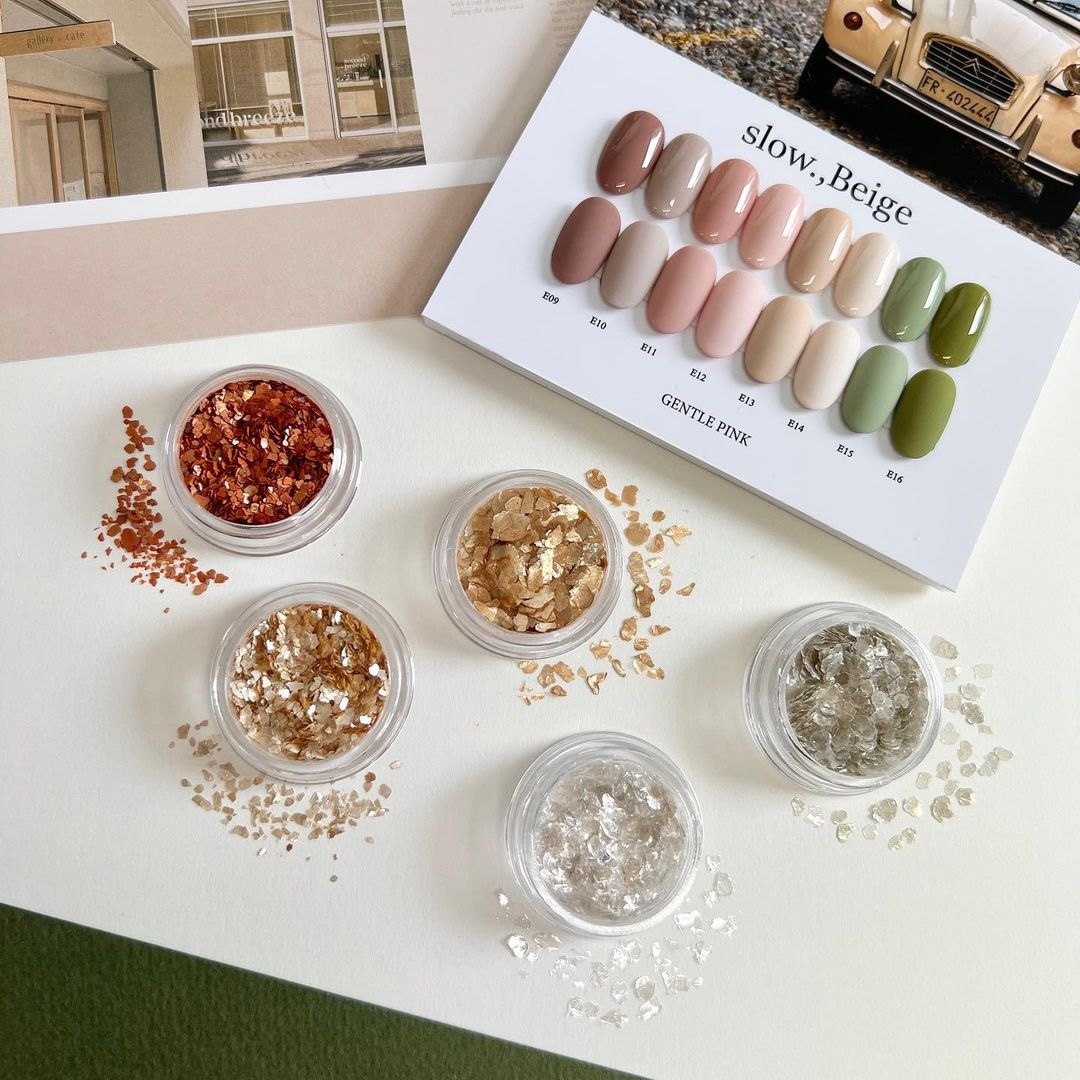 韩式丝绸云母片美甲装饰品网红ins爆款超薄贝壳片薄片美甲贝壳片