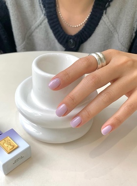 韩国GentlecosGentlePink甲油胶透紫色仙女色SH27美甲店专用