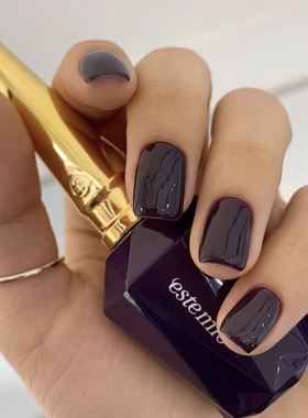 estemio韩国高端甲油胶指甲油V7深紫色纯贵妇秋冬