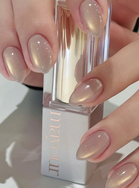 韩国Mayour甲油胶猫眼紫色金属新款美甲流行色晶石MZ21