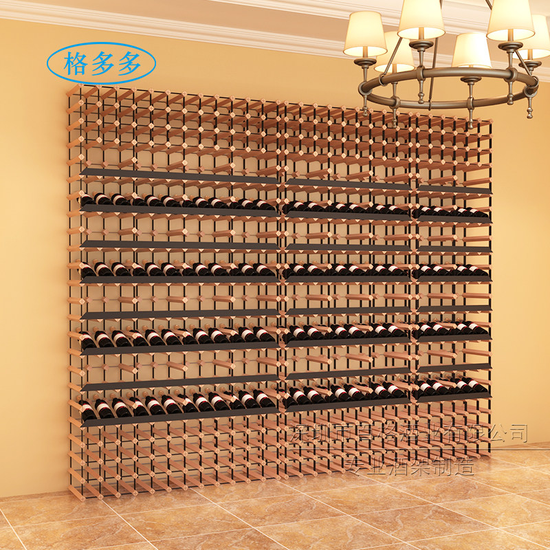 酒架摆件实木置物架落地葡萄酒架客厅家用酒柜餐厅红酒架子展示架