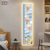 儿童房墙面装 饰画布置男孩房间床头卧室壁灯星球宇宙挂画身高测量