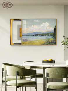 莫奈电表箱装饰画轻奢高级感梵高世界名画遮挡配电箱盒免打孔挂画