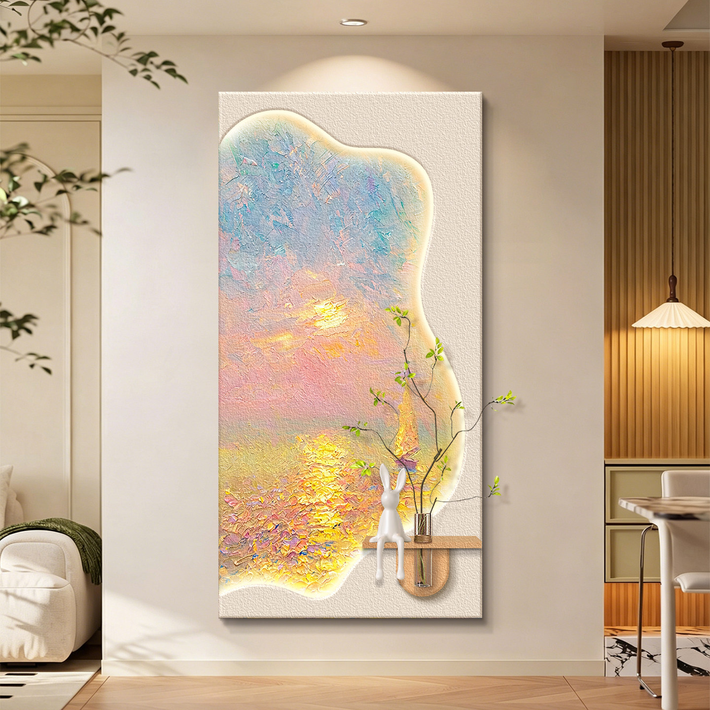 【设计师推荐】水培绿植灯光画图片