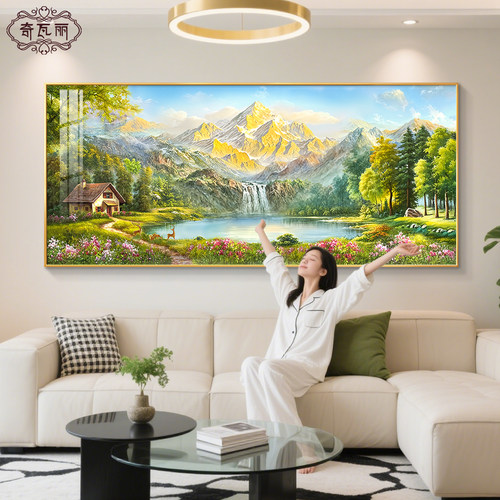 【高端纯手绘油画】聚宝盆客厅画