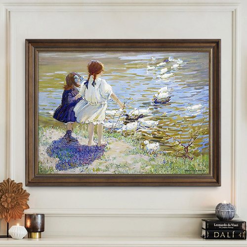 餐厅可定制装饰画夏普数鸭子名画