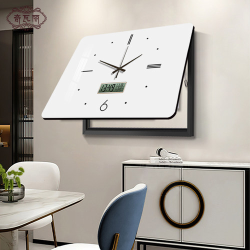 电表箱装饰画带钟表万年历