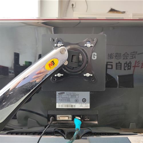 显示器无孔贴电脑显示器无孔配件无壁挂孔支架 免打孔无痕胶贴