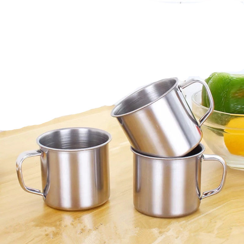 不锈钢杯优质耐用儿童饮水刷牙多用杯  小铁杯水杯义乌两元店杯子