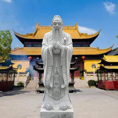 孔子像汉白玉校园人物名人肖像