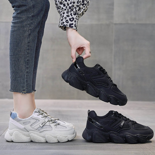 ins韩版老爹鞋女2026春季新款学生跑步运动鞋增高街拍休闲鞋 6661