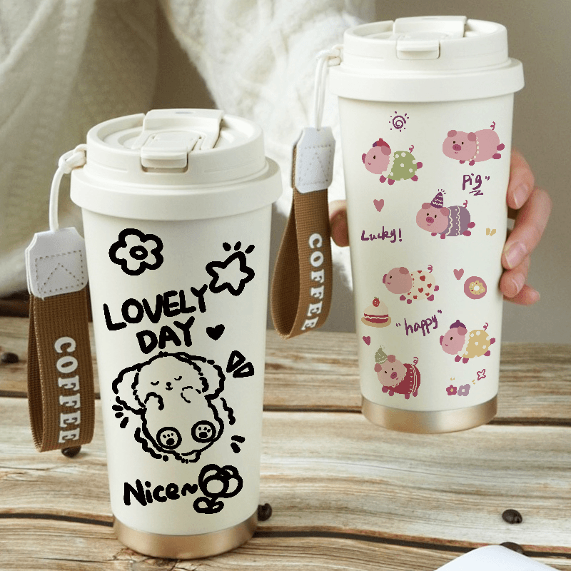 保温杯女士高颜值2025新款大容量吸管水杯学生男款不锈钢咖啡杯子,餐饮具,保冷/保温杯,淘宝优惠券,粉丝福利购,淘宝优惠卷