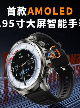 黑鲨H19大屏圆形电话手表可插卡5G安卓智能成人男士Watch X Pro