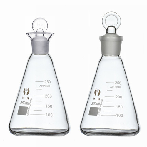 玻璃具塞三角烧瓶250ml500ml1000ml带塞碘量瓶 碘瓶 定碘三角烧瓶 - 封面