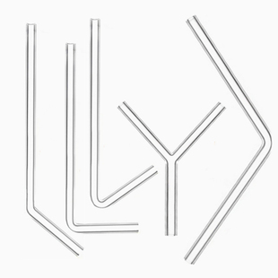 L形管 玻璃导管 V形管 T形管 直角弯管60度90度120度导气管 Y型管