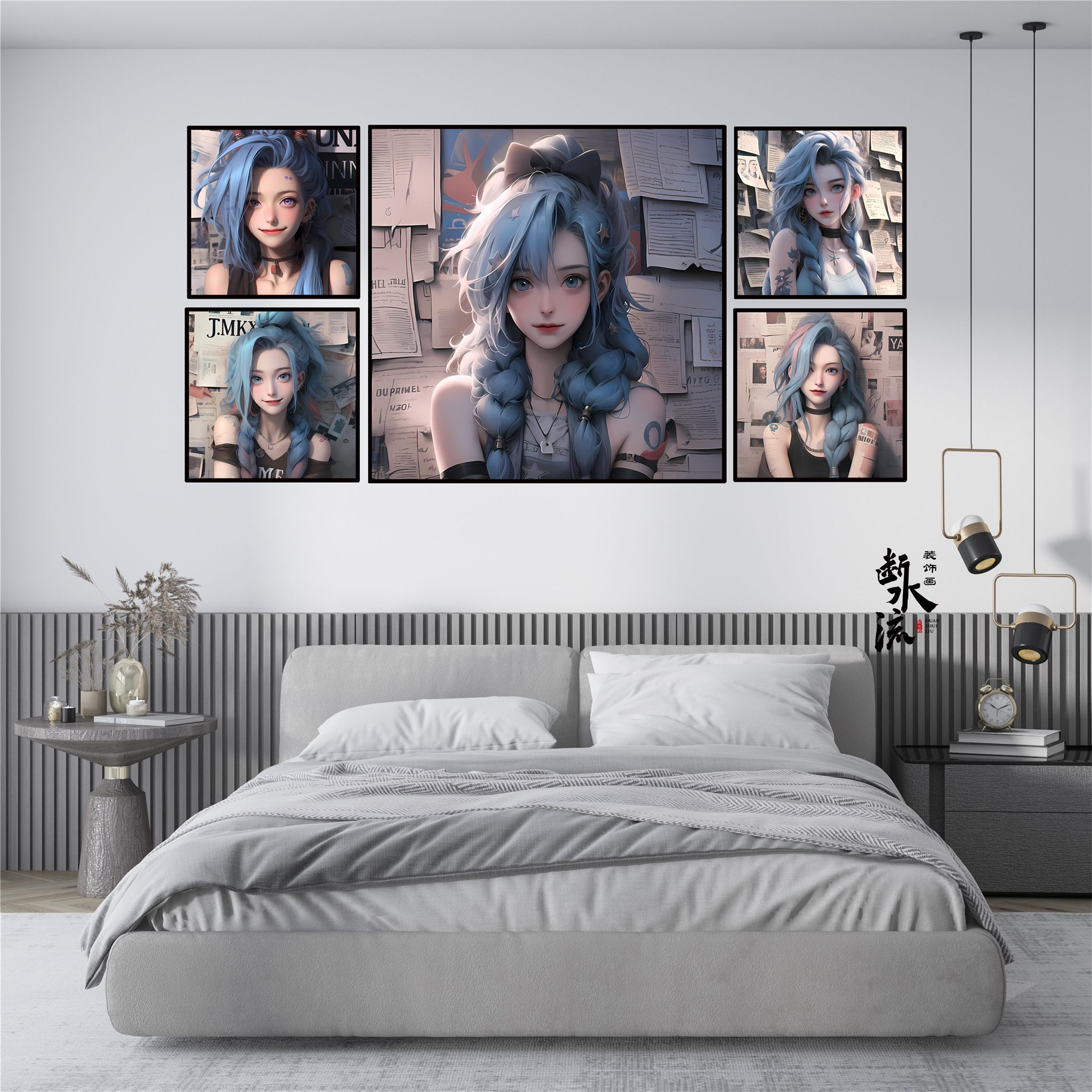 英雄联盟金克丝挂画萝莉