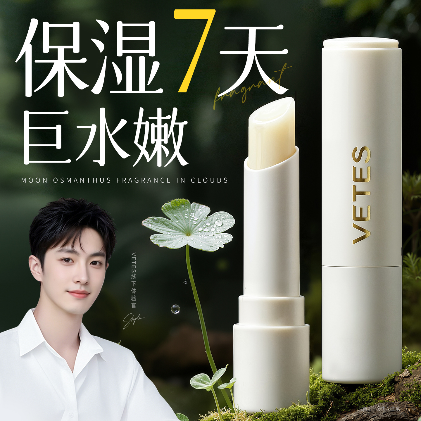 润唇膏女保湿滋润去死皮防干裂口红打底淡化唇纹男官方旗舰店正品