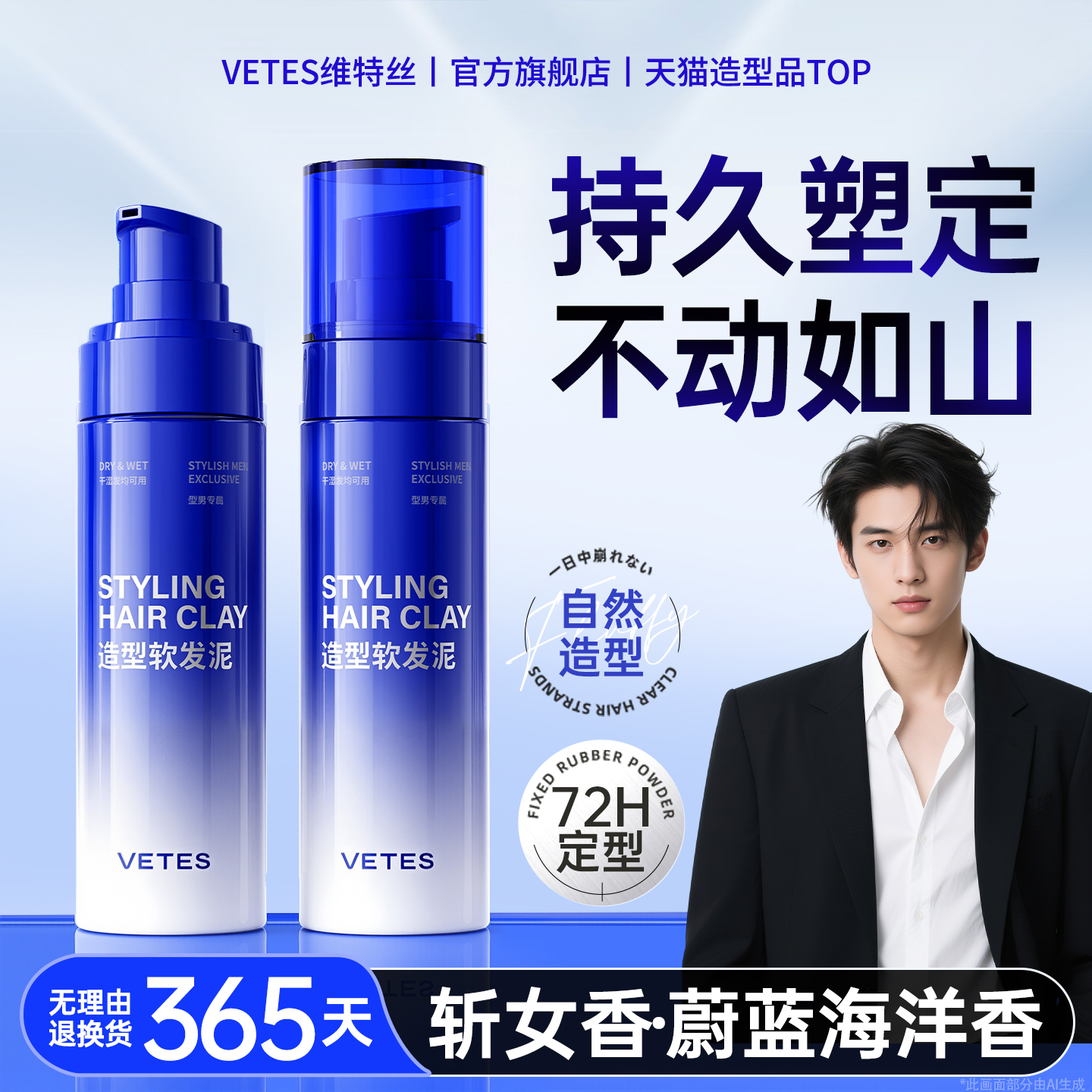 定型TOP|沙龙同款|软发泥NO.I