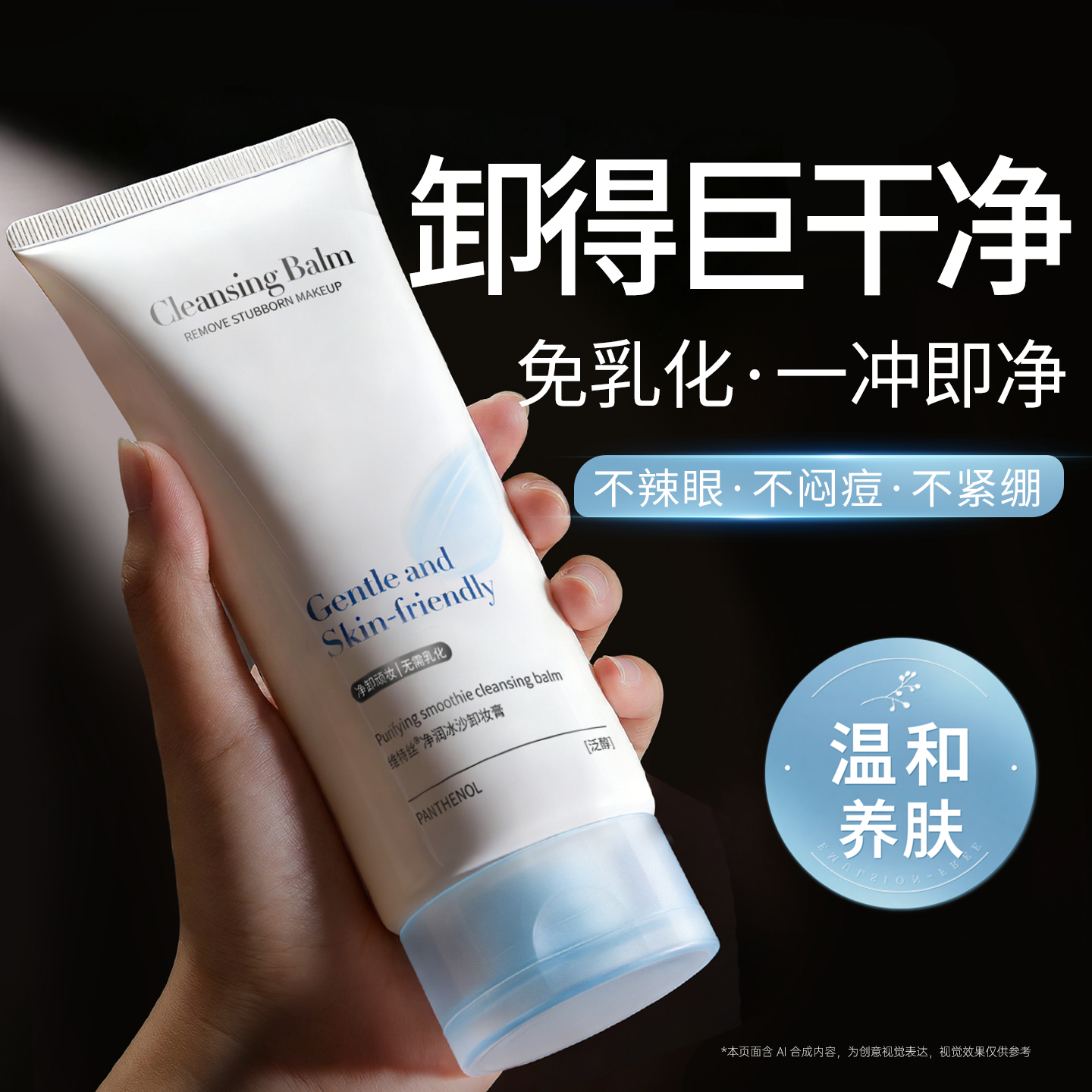 维特丝无患子卸妆膏眼唇脸清洁温和卸妆油乳水女官方正品养肤卸妆