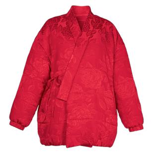 【博主同款】花木深新中式拜年服女大红色汉服外套棉袄新年棉衣