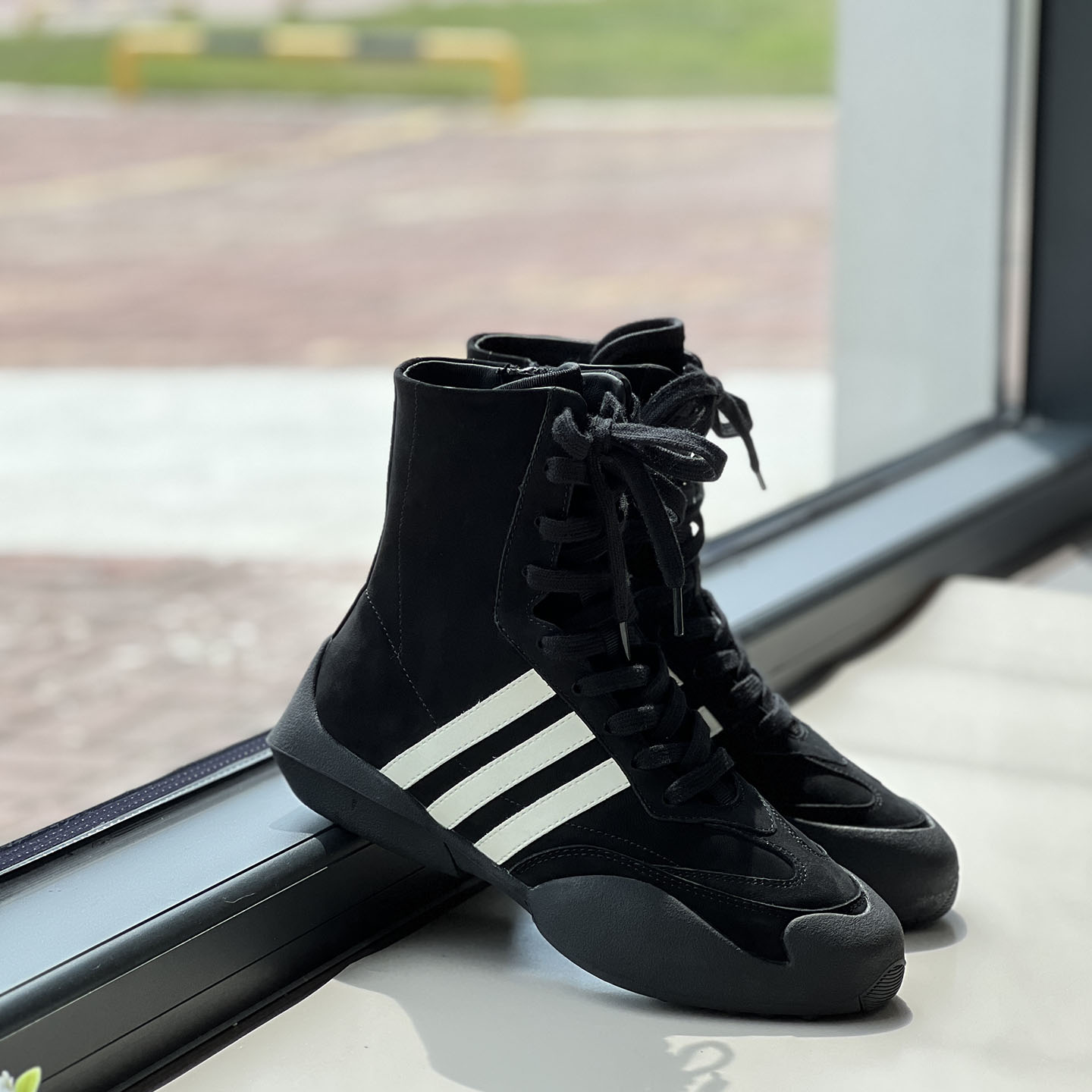 新款真皮马丁靴女Rose同款拳击鞋