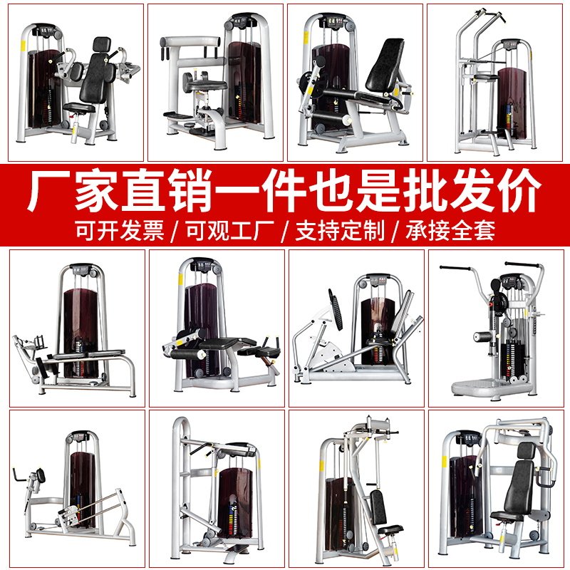 军霞器械商用腿部胸部高拉背部直臂夹胸训练器健身房专用器材全套