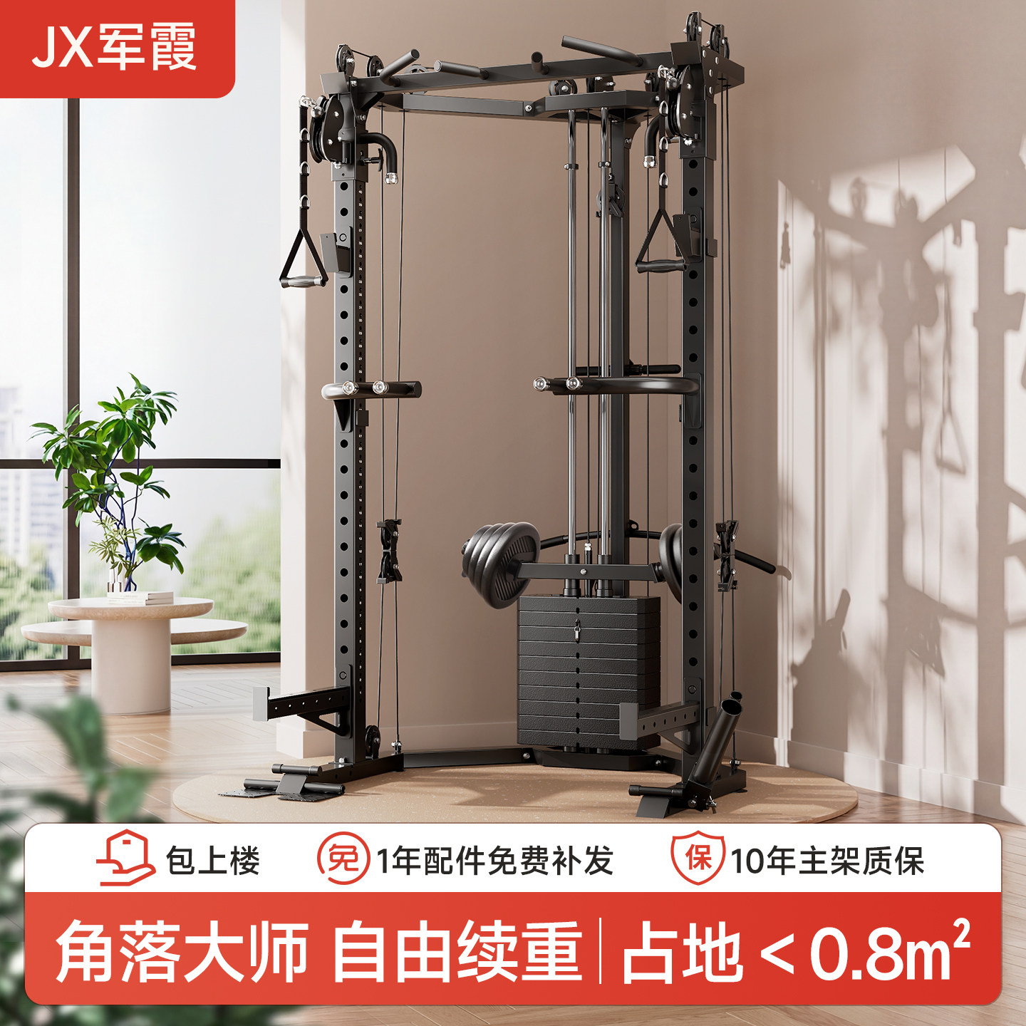 军霞小飞鸟龙门架综合训练器健身器材家用多功能一体机深蹲卧推架