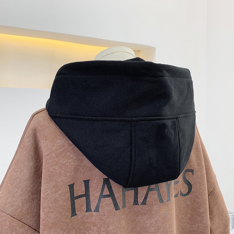 一六得六假领子卫衣帽可拆卸帽子